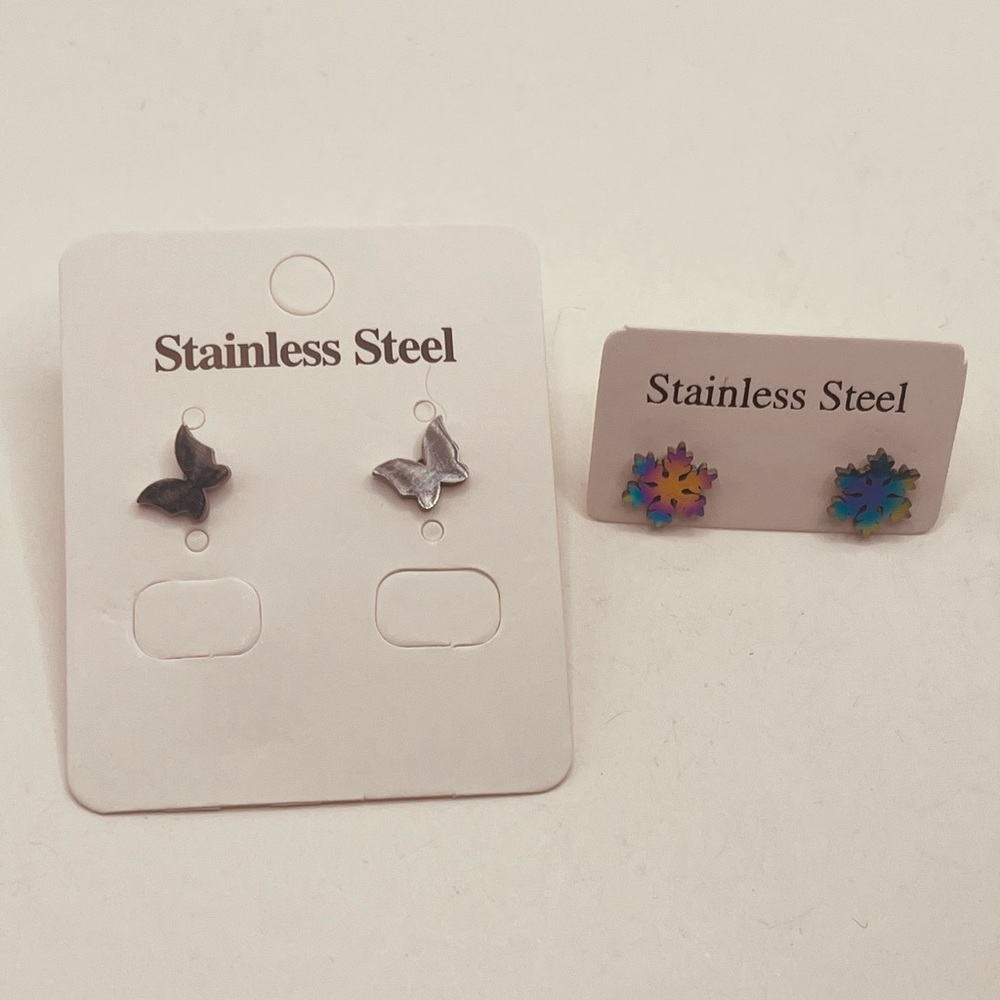 Stainless steel earrings for women different color - Picture 1 of 5